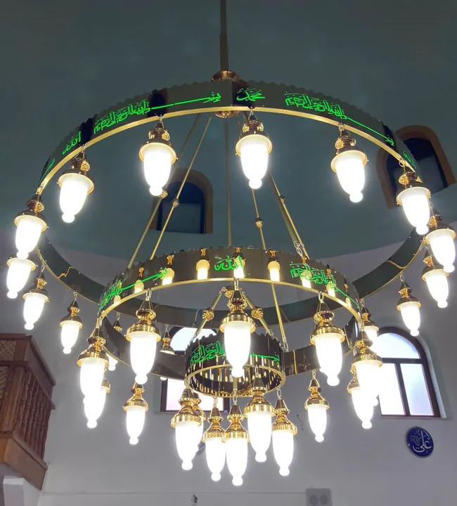 Çemberli cami avizesi uygulaması 20 – Medine Avize