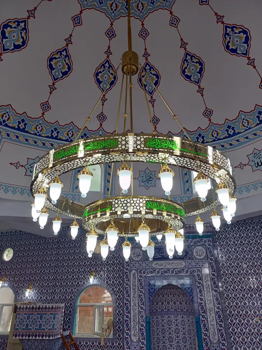 Çemberli cami avizesi uygulaması 14 – Medine Avize