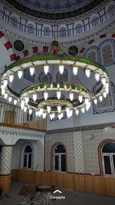 Çemberli cami avizesi uygulaması 24 – Medine Avize
