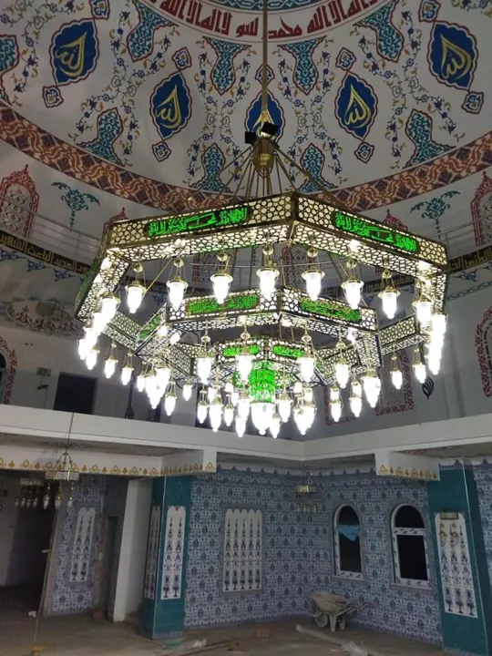 Çemberli cami avizesi uygulaması 06 – Medine Avize