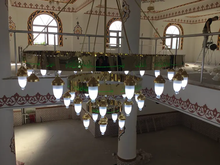 Çemberli cami avizesi uygulaması 60 – Medine Avize