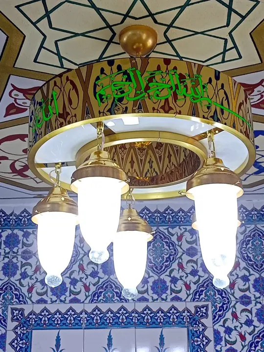 Çemberli cami avizesi uygulaması 22 – Medine Avize
