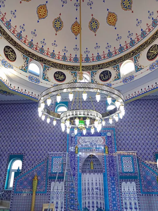 Çemberli cami avizesi uygulaması 33 – Medine Avize