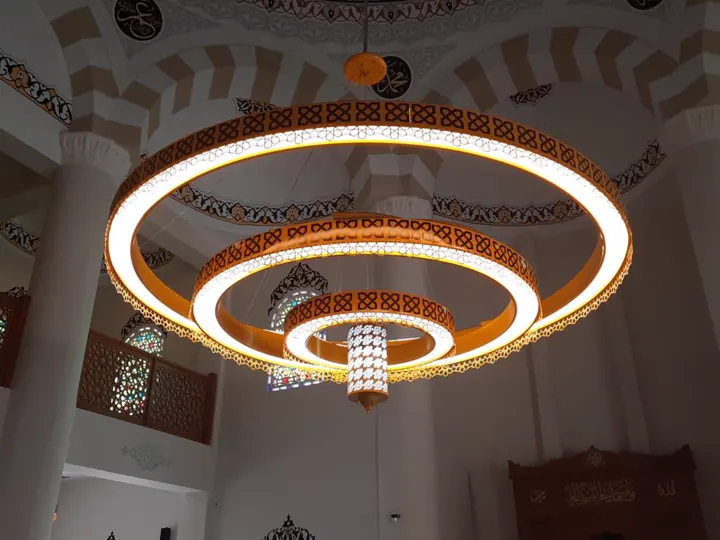 Çemberli cami avizesi uygulaması 67 – Medine Avize