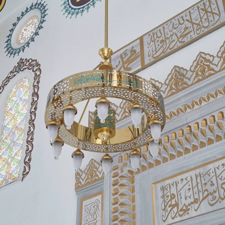 Çemberli cami avizesi uygulaması 80 – Medine Avize