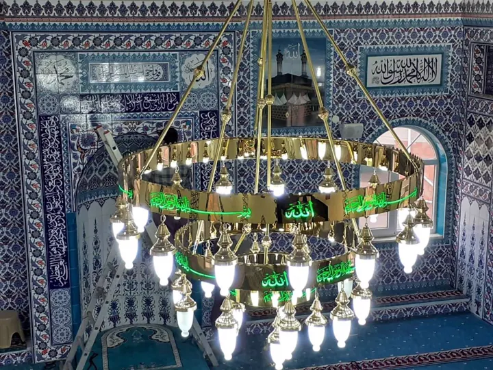 Çemberli cami avizesi uygulaması 49 – Medine Avize