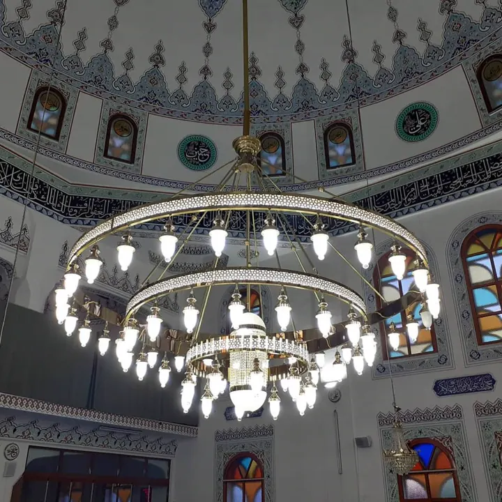 Çemberli cami avizesi uygulaması 61 – Medine Avize