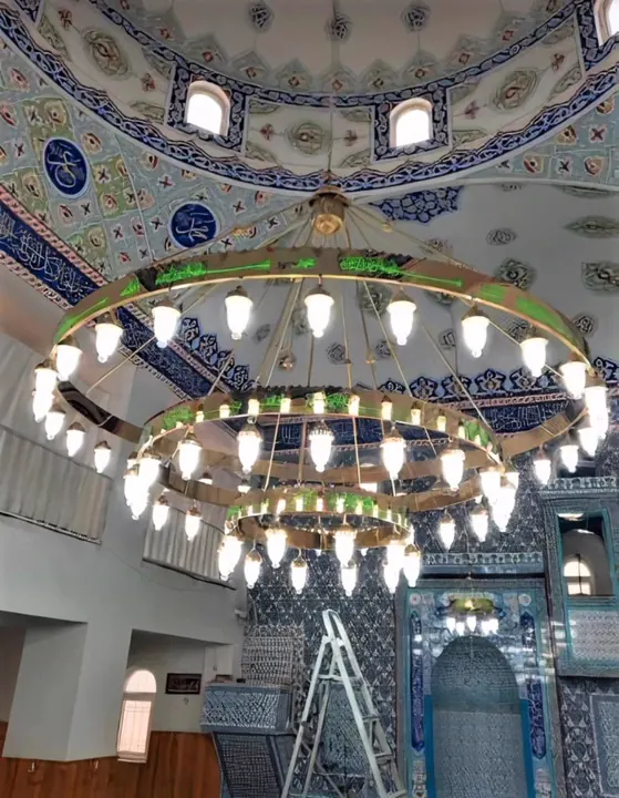 Çemberli cami avizesi uygulaması 38 – Medine Avize
