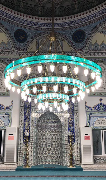 Çemberli cami avizesi uygulaması 01 – Medine Avize
