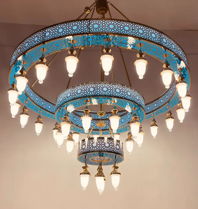 Çemberli cami avizesi uygulaması 07 – Medine Avize