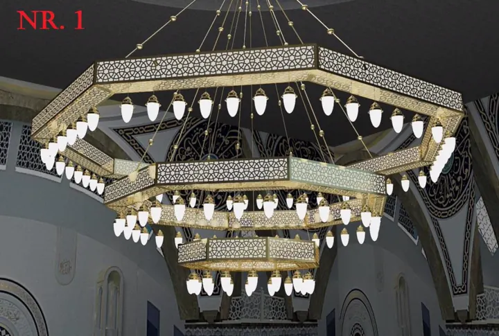 Çemberli cami avizesi uygulaması 50 – Medine Avize