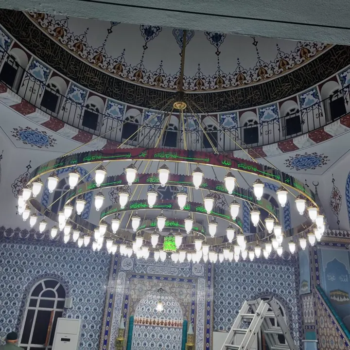 Çemberli cami avizesi uygulaması 79 – Medine Avize