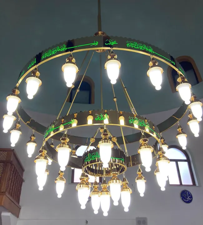 Çemberli cami avizesi uygulaması 54 – Medine Avize