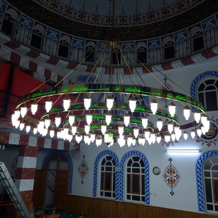 Çemberli cami avizesi uygulaması 78 – Medine Avize