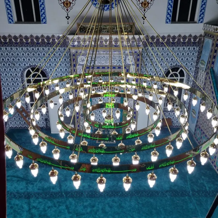 Çemberli cami avizesi uygulaması 75 – Medine Avize