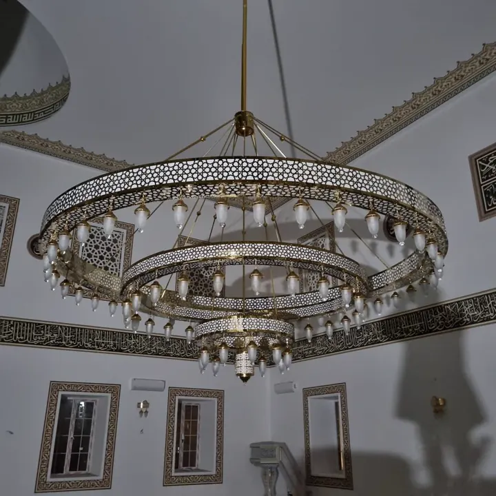 Çemberli cami avizesi uygulaması 76 – Medine Avize