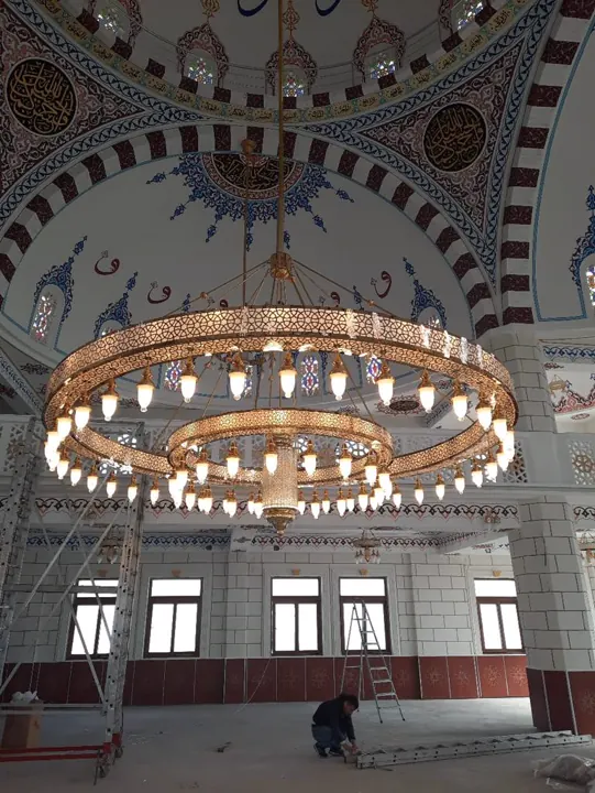 Çemberli cami avizesi uygulaması 12 – Medine Avize