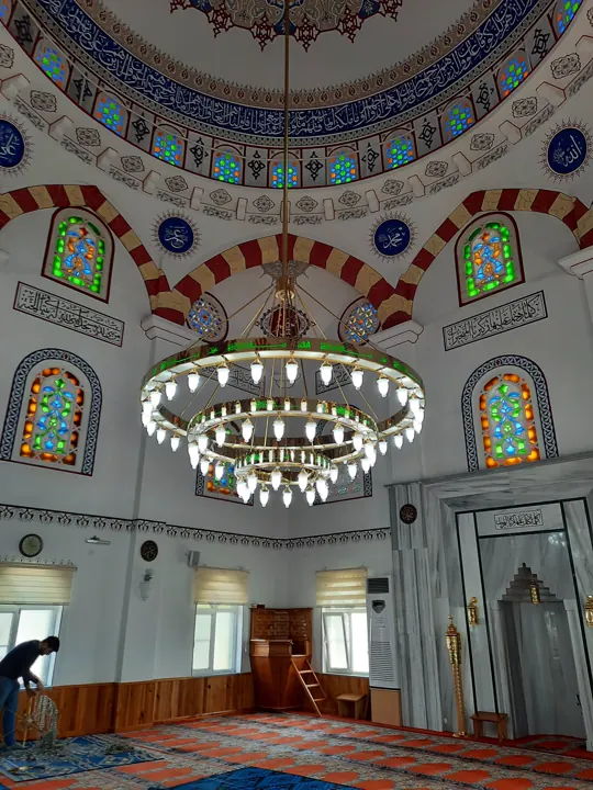 Çemberli cami avizesi uygulaması 44 – Medine Avize