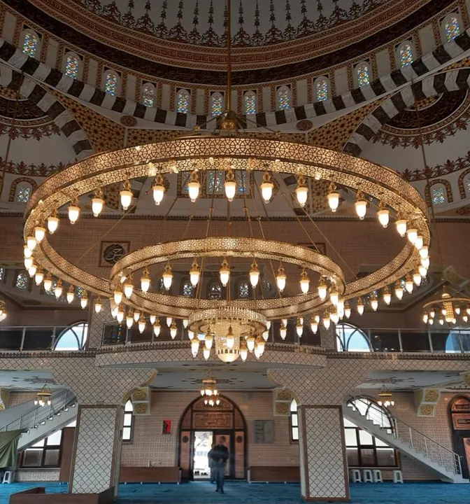 Çemberli cami avizesi uygulaması 91 – Medine Avize