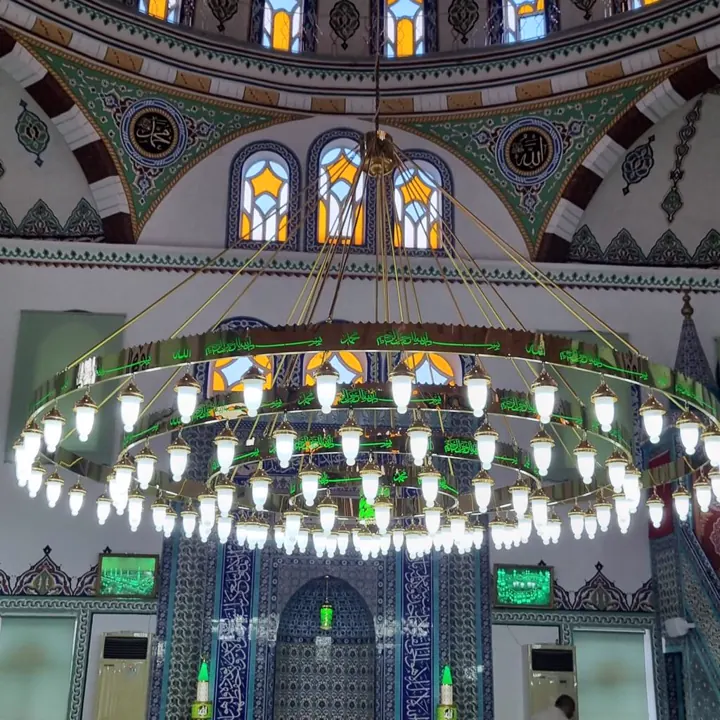 Çemberli cami avizesi uygulaması 86 – Medine Avize