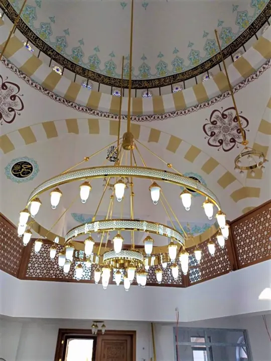 Çemberli cami avizesi uygulaması 46 – Medine Avize