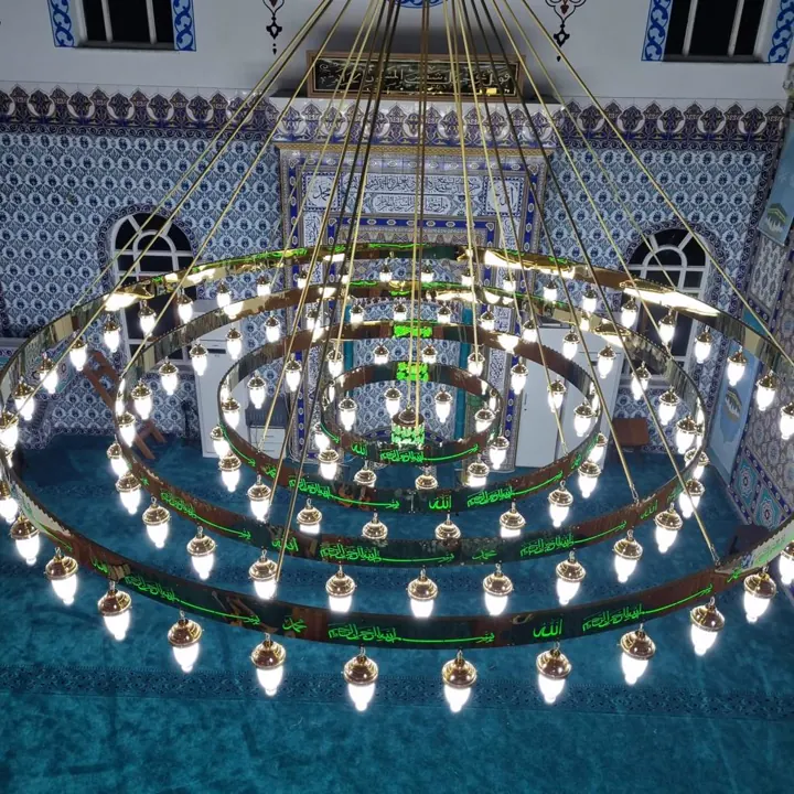 Çemberli cami avizesi uygulaması 77 – Medine Avize