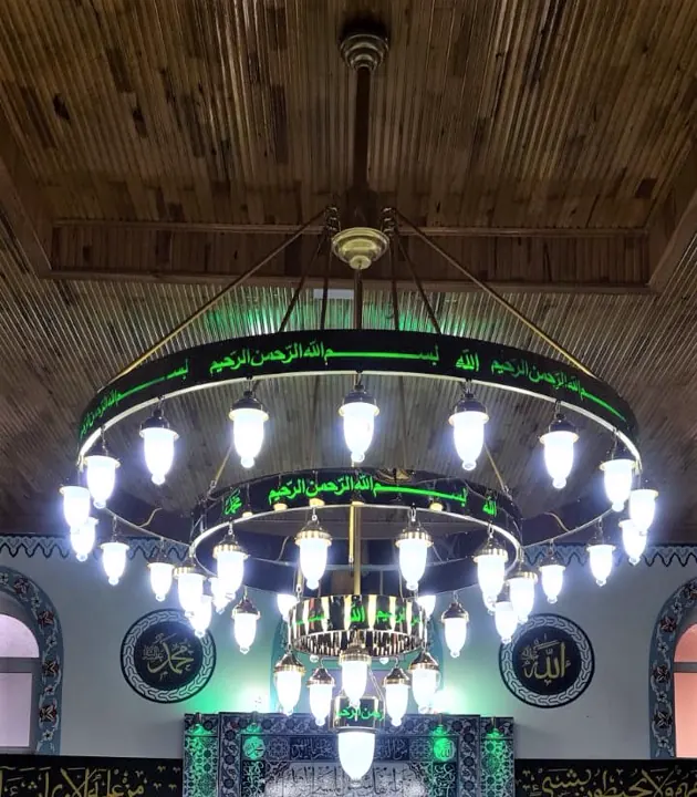Çemberli cami avizesi uygulaması 58 – Medine Avize
