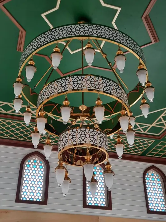 Çemberli cami avizesi uygulaması 02 – Medine Avize