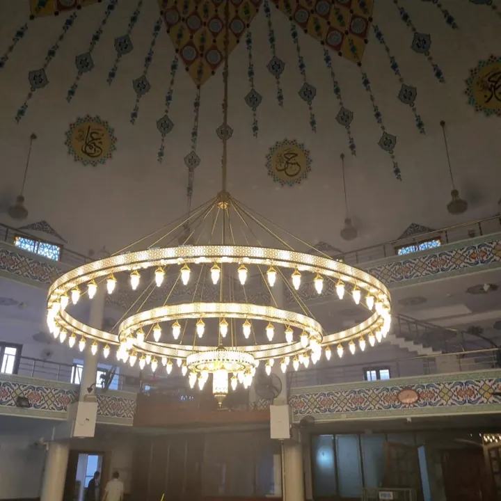 Çemberli cami avizesi uygulaması 84 – Medine Avize