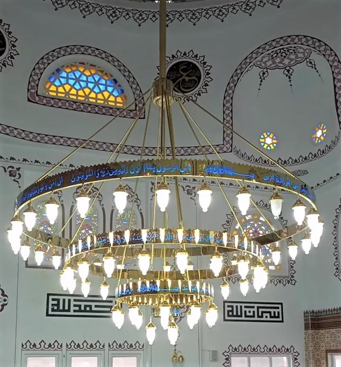 Çemberli cami avizesi uygulaması 55 – Medine Avize