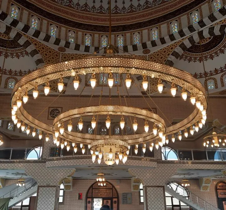 Çemberli cami avizesi uygulaması 93 – Medine Avize