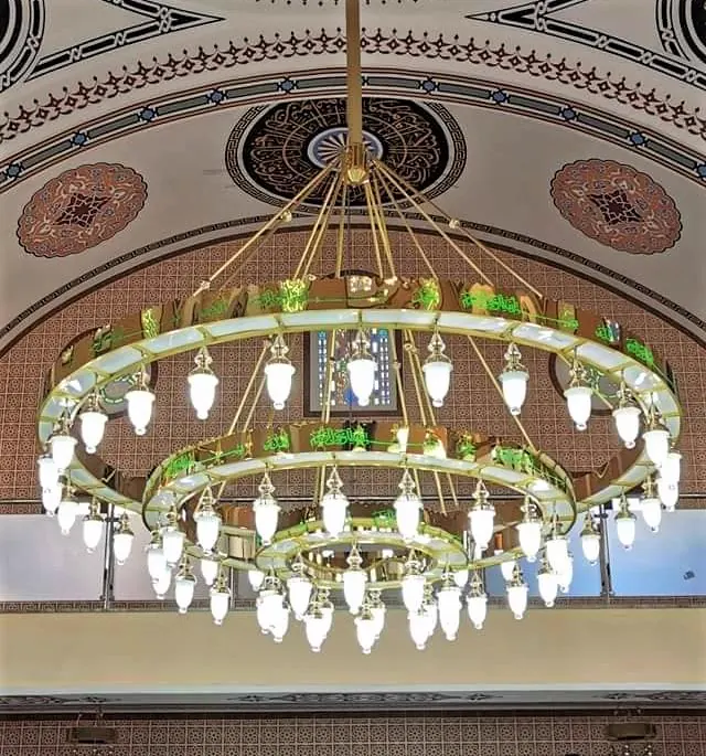 Çemberli cami avizesi uygulaması 56 – Medine Avize