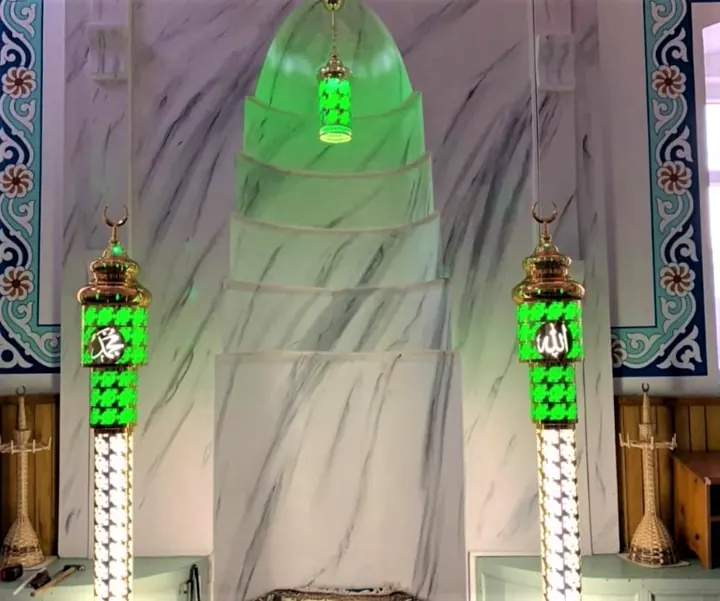Cami şamdan takımı uygulaması 04 – Medine Avize